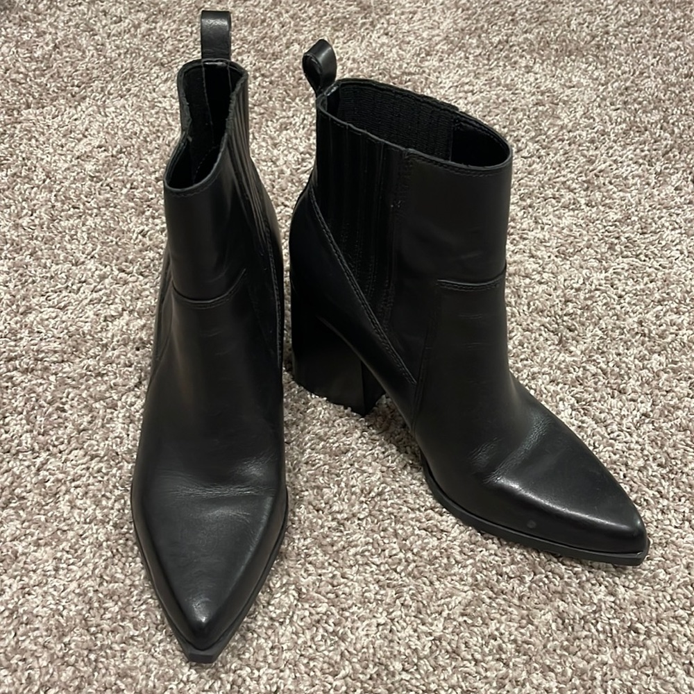 Black Marc Fisher ankle boots